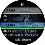 Unknown airport displayed with another airport having a METAR message.