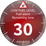 Fuel level alarm