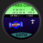 Graphical orientation of the runways is relative to the aircraft heading taking into account the magnetic variation.