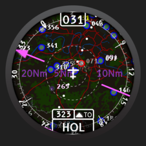 HSI mode with course 323